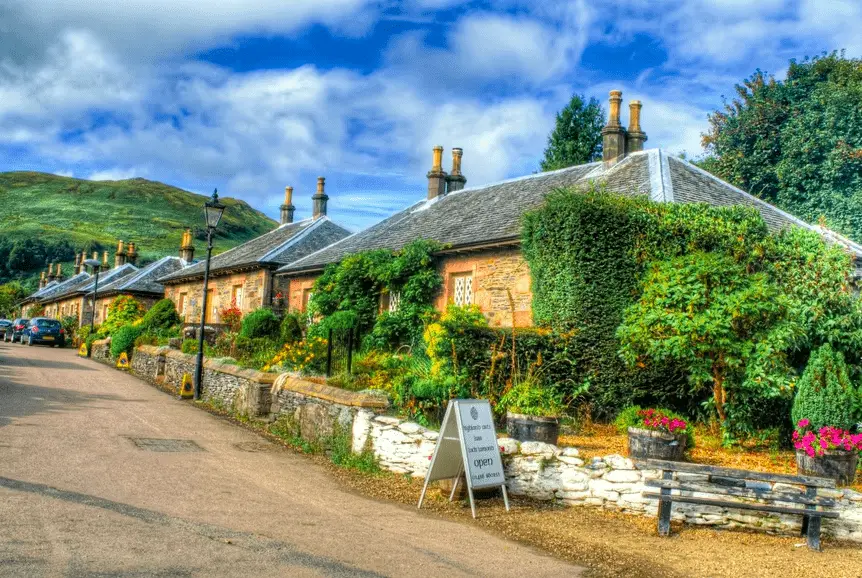 Houses in Luss Loch Lomond