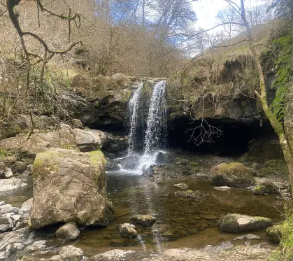 Campsie Glen waterfall, Lennox town, waterfalls near Glasgow