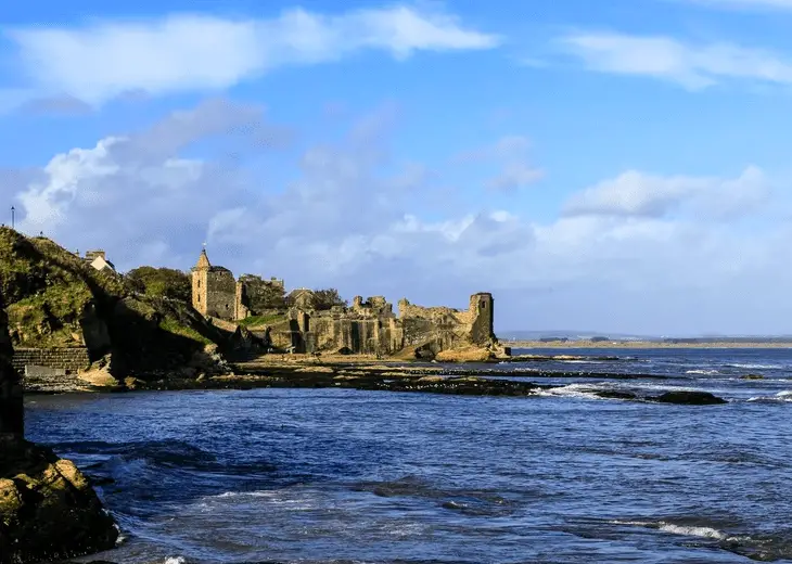 The ruins of St Andrews Castle