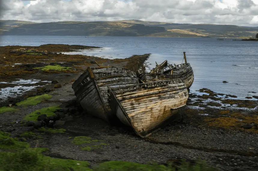 Shipwreck at Salen Beach Things to do on the isle of Mull