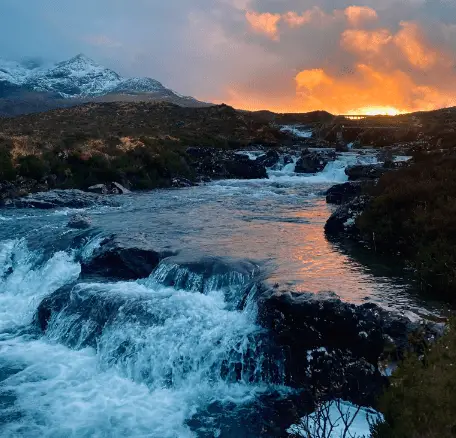 Waterfalls on the isle of skye, sligachan waterfalls