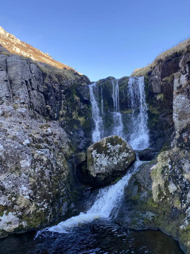 Hen Hole Waterfalls in Northumberland