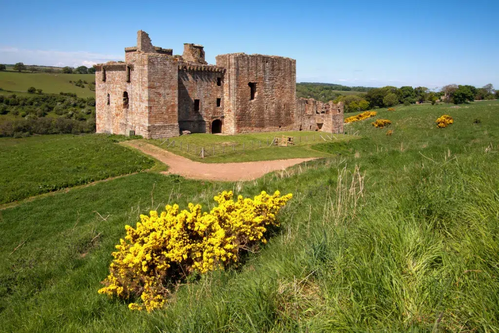 Crichton Castle, towns and villages in West Lothian and Midlothian