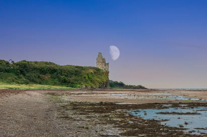 Greenan Castle Ayr Beach towns and villages in ayrshire