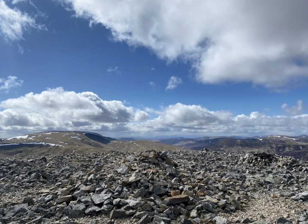 Glas Maol View of Creag Leacach from the summit of Glas Maol