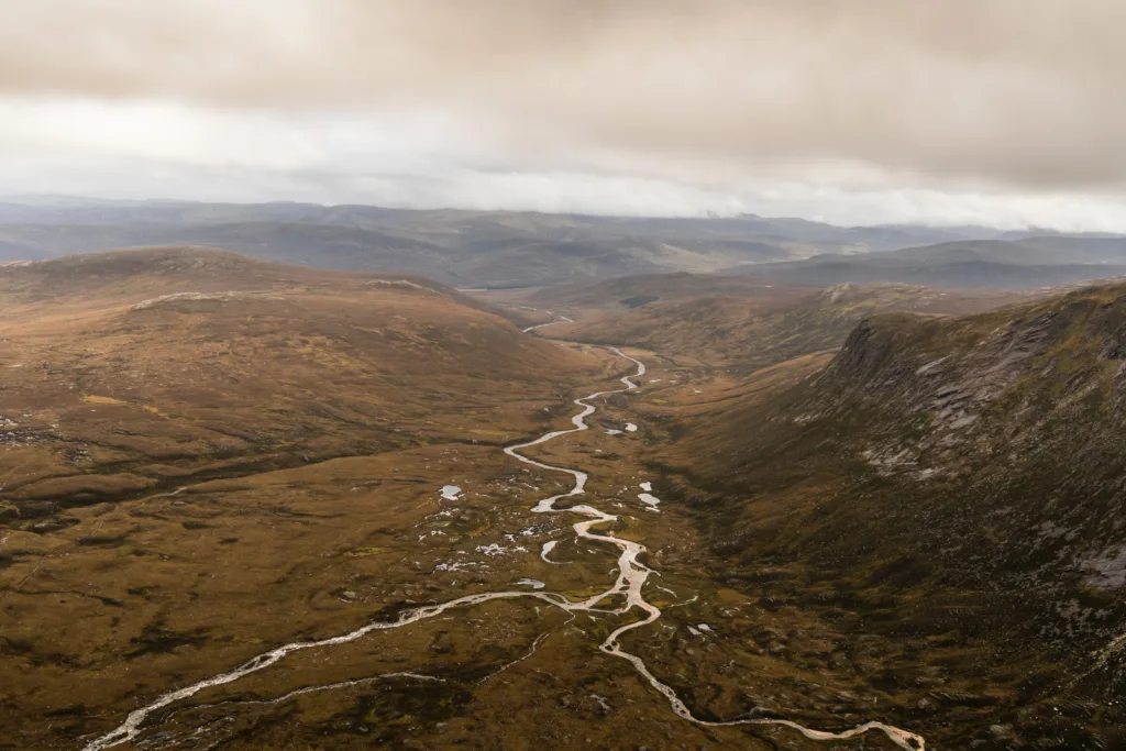 Valley in the cairngorms National Park