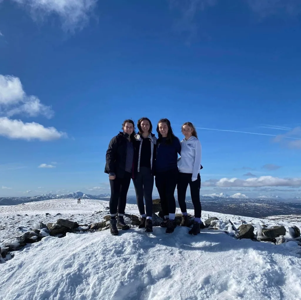 Ben Chonzie Girls on the summit of Ben Chonzie