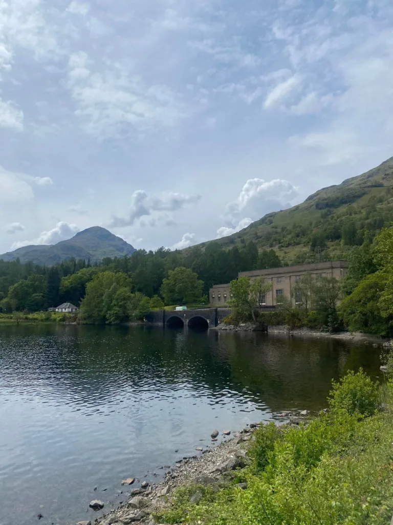 View of power station from Inveruglas Pyramid