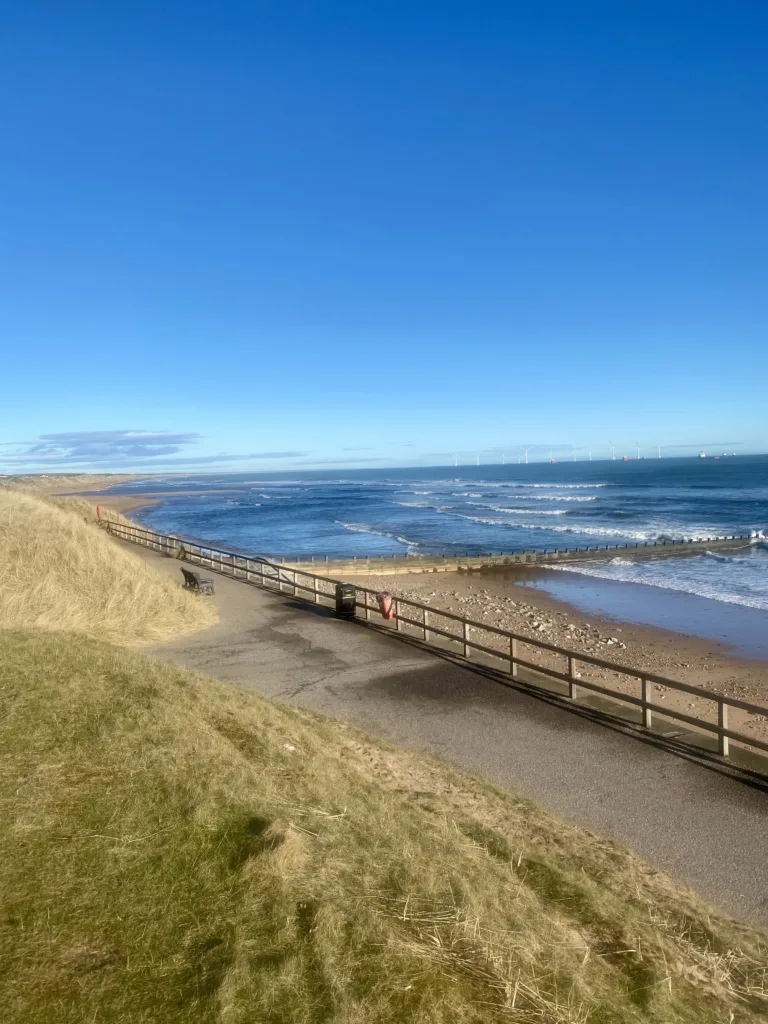 Beach looking onto the North sea, things to do in Aberdeen