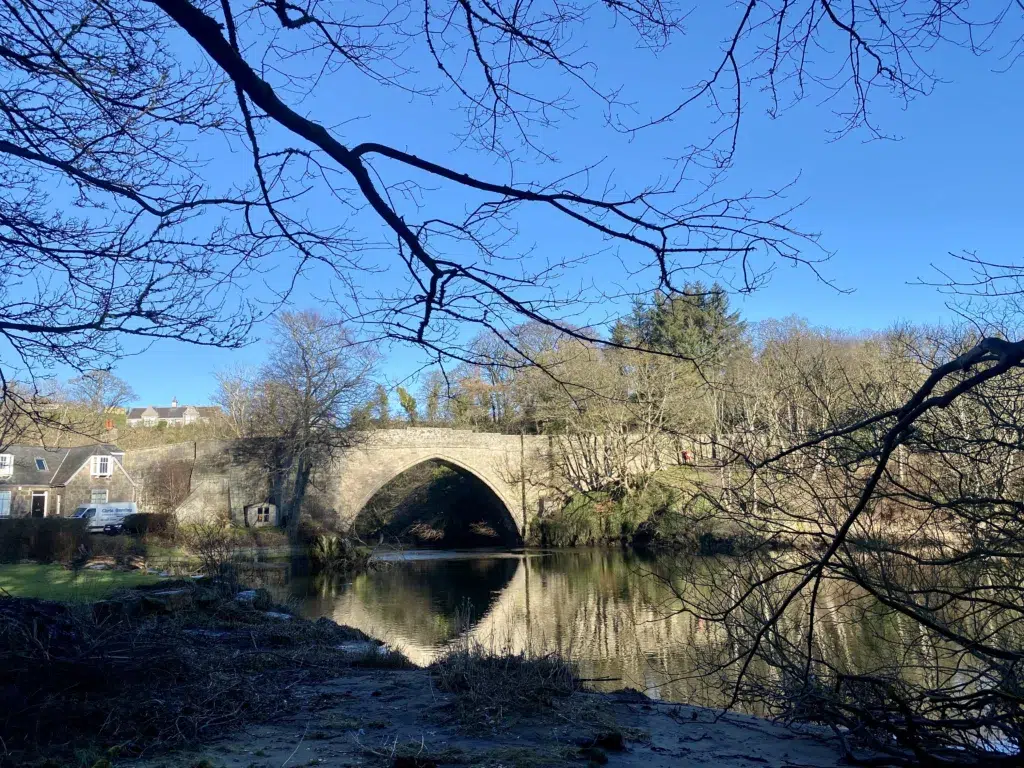 View of a bridge over a river